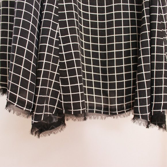 UO Silence + Noise Black & White Grid Dress - Picture 8 of 9